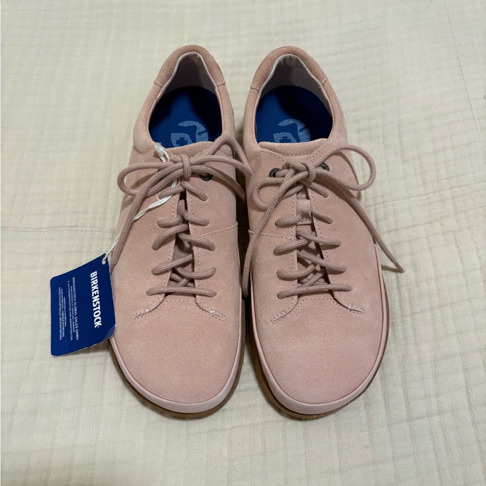 BIRKENSTOCK NWT Honnef Low Soft Pink Sueded Leather Size 7.5/8 EU 38E